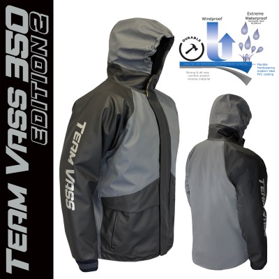 Team Vass 350 Winter Lined Waterproof Jacket Edition 2 - Grey/Black Team Vass 350 Winter Lined Waterproof Jacket Edition 2 - Grey/Black